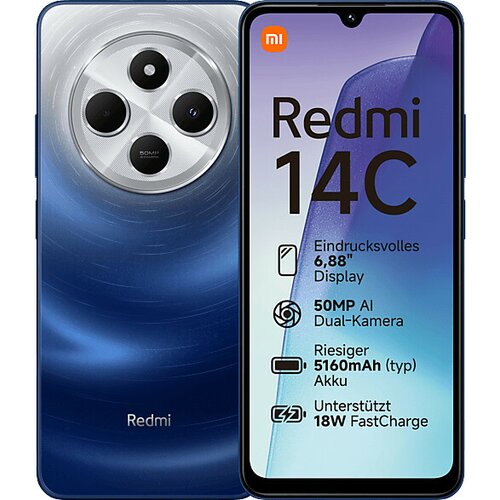 Xiaomi Redmi 14C Dual Sim 8GB RAM (starry blue) - 256 GB - DE